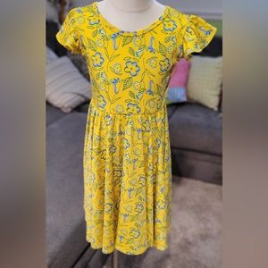 DDS 5/6 yellow floral dress dot dot smile